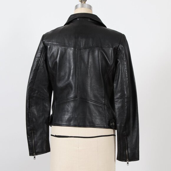 Whet Blu Chloe Black Leather Jacket - Picture 2 of 3